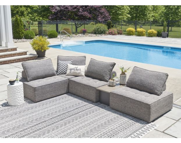 Ashley Bree Zee 5-Piece Outdoor Modular Sectional with End Table large image number 3