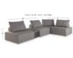 Ashley Bree Zee 5-Piece Outdoor Modular Sectional with End Table small image number 6