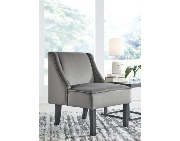 Ashley Janesley Gray Velvet Accent Chair large image number 4