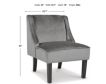 Ashley Janesley Gray Velvet Accent Chair small image number 6