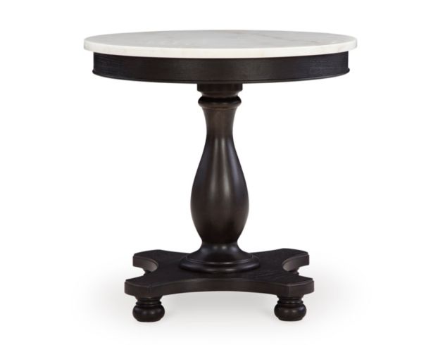 Ashley Henridge Pedestal Accent Table large image number 1