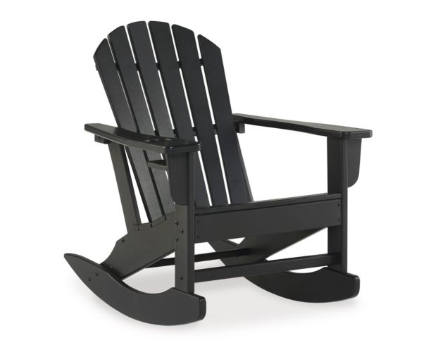 Ashley Sundown Treasure Black Outdoor Rocking Chair large image number 2