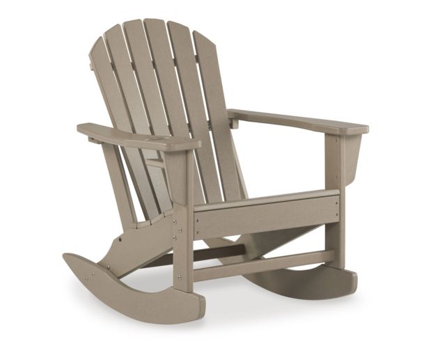 Ashley Sundown Treasure Driftwood Outdoor Rocking Chair large image number 2