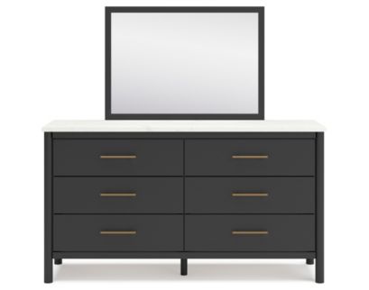 Ashley Cadmori Black Dresser & Mirror