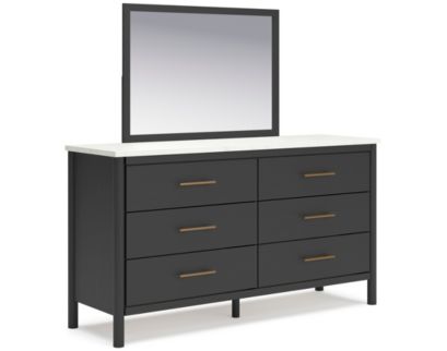 Ashley Cadmori Black Dresser & Mirror