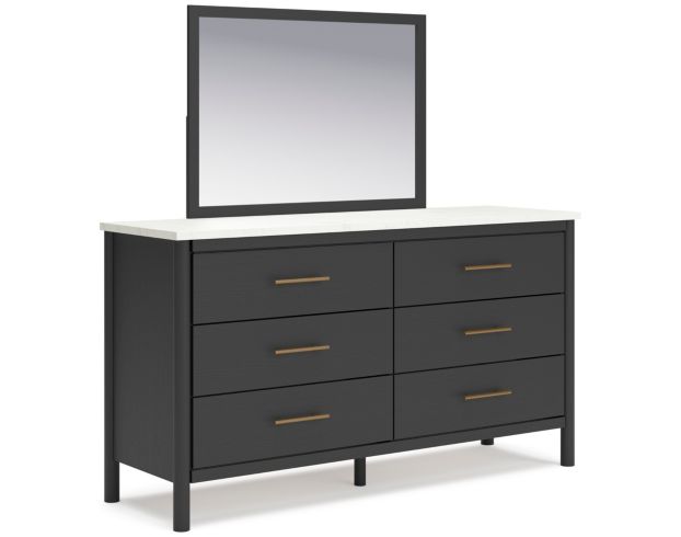 Ashley Cadmori Black Dresser & Mirror large image number 2