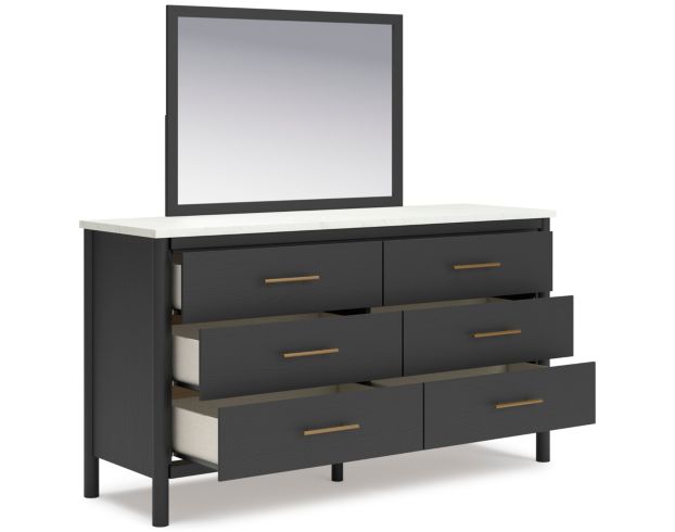 Ashley Cadmori Black Dresser & Mirror large image number 3