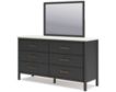 Ashley Cadmori Black Dresser & Mirror small image number 7