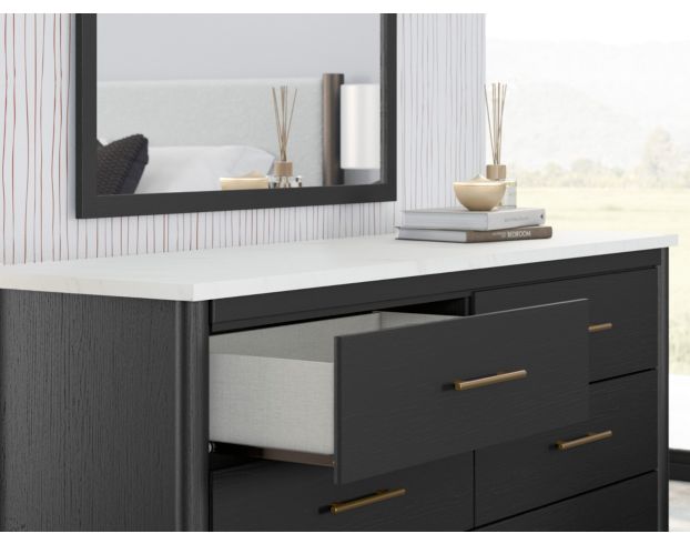 Ashley Cadmori Black Dresser & Mirror large image number 9