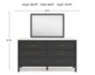 Ashley Cadmori Black Dresser & Mirror small image number 10