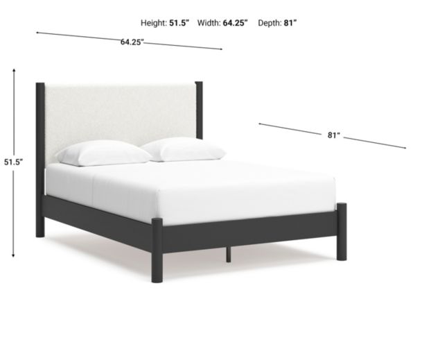 Ashley Cadmori Black Queen Bed large image number 9