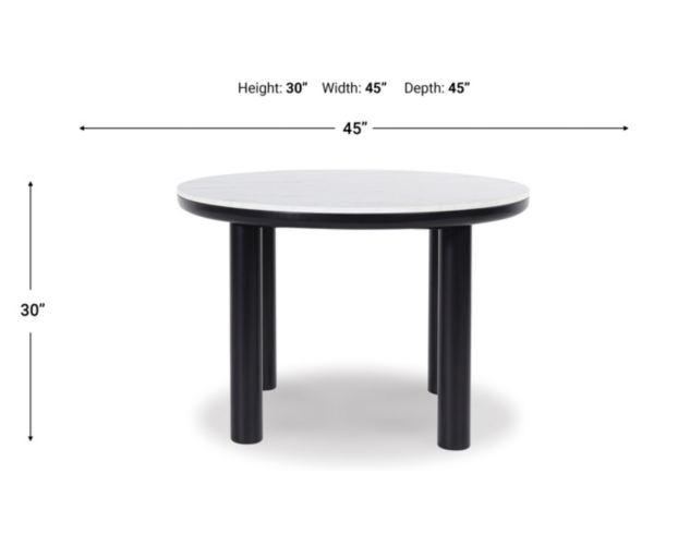 Ashley Xandrum Round Dining Table large image number 5