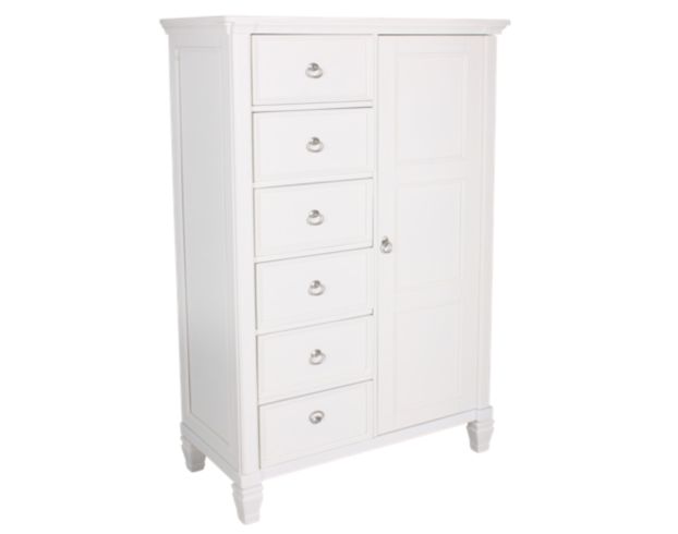 Ashley Prentice White Door Chest large image number 1