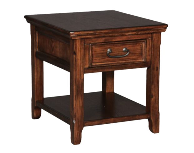 Ashley Woodboro Rectangle End Table With Drawer large image number 1