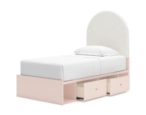 Ashley Wistenpine Blush Twin Storage Bed