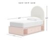 Ashley Wistenpine Blush Twin Storage Bed small image number 4