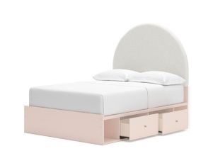 Ashley Wistenpine Full Blush Underbed Storage Bed