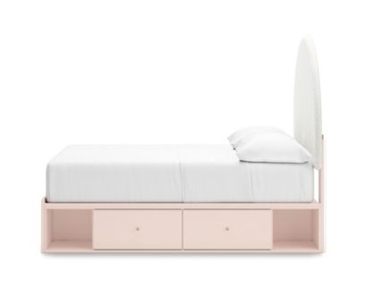 Ashley Wistenpine Blush Full Storage Bed