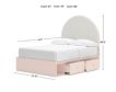 Ashley Wistenpine Full Blush Underbed Storage Bed small image number 5