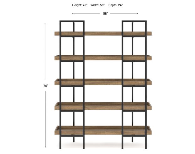 Ashley Montia 76-Inch Bookcase large image number 8