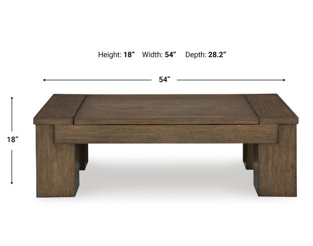 Ashley Rosswain Lift-Top Coffee Table large image number 9