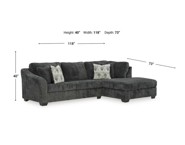 Ashley Biddeford Shadow 2-Piece Sectional with Right Chaise large image number 5