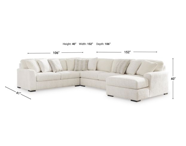 Ashley Chessington 4 Piece Sectional w/RAF Chaise large image number 8