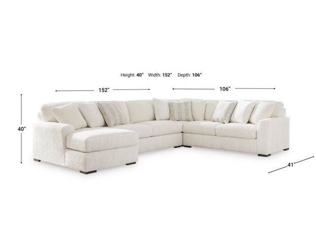 Ashley Chessington 4 Piece Sectional w/LAF Chaise large image number 7