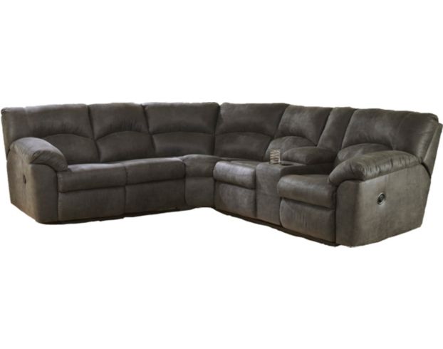 Ashley Tambo Pewter 2-Piece Manual Reclining Sectional large image number 1