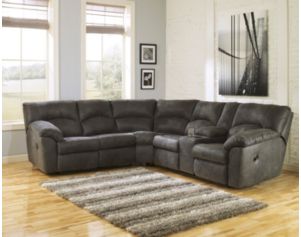 Ashley Tambo Pewter 2-Piece Reclining Sectional