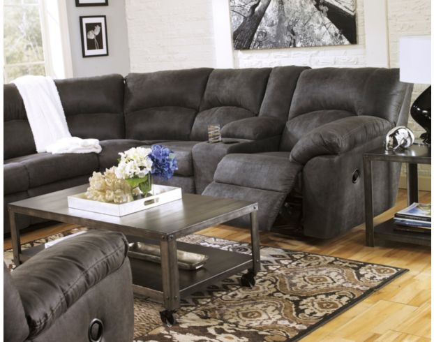 Ashley Tambo Pewter 2-Piece Reclining Sectional large image number 4