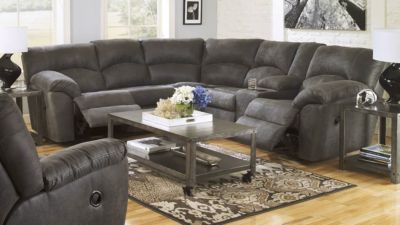 Ashley Tambo Pewter 2-Piece Manual Reclining Sectional image number 61