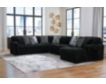 Ashley Midnight-Madness Onyx 4-Piece Sectional w/ RAF Chaise small image number 1