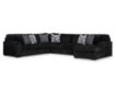 Ashley Midnight-Madness Onyx 4-Piece Sectional w/ RAF Chaise small image number 3