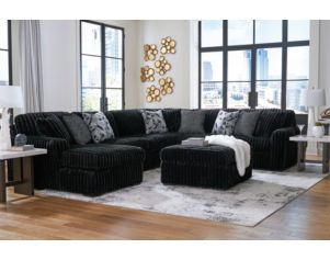 Ashley Midnight-Madness Onyx 4-Piece Sectional w/ LAF Chaise