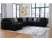 Ashley Midnight-Madness Onyx 4-Piece Sectional w/ LAF Chaise small image number 2