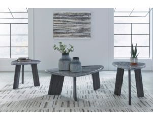 Ashley Furniture Industries In Bluebond Coffee Table & Two End Tables