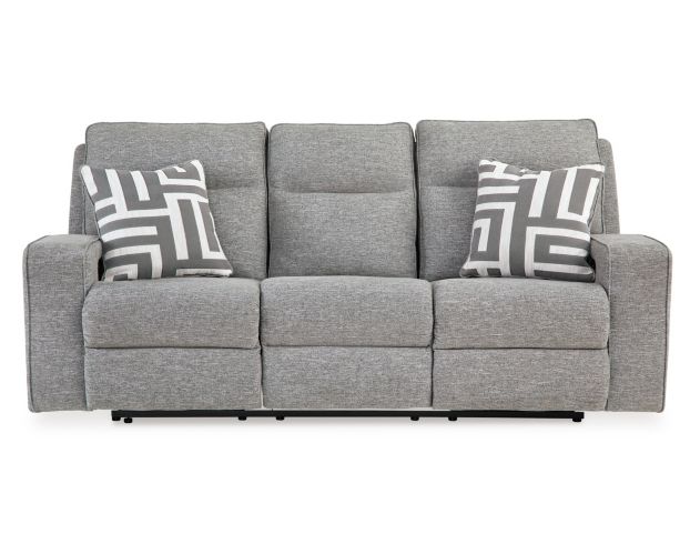 Ashley Biscoe Pewter Power Reclining Sofa large image number 1