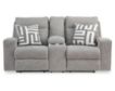 Ashley Biscoe Pewter Power Reclining Loveseat with Console small image number 1