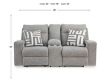 Ashley Biscoe Pewter Power Reclining Loveseat with Console small image number 10