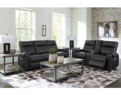 Ashley Axellton Carbon Power Reclining Sofa