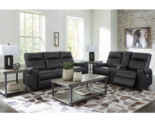 Ashley Axellton Carbon Power Reclining Sofa large image number 2