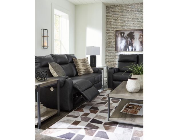 Ashley Axellton Carbon Power Reclining Sofa large image number 6