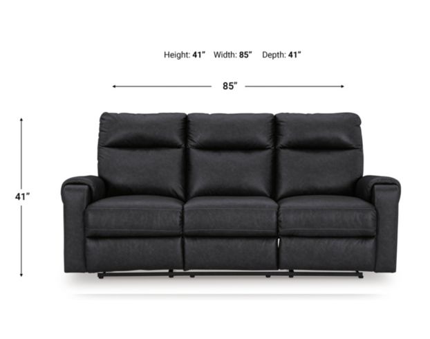 Ashley Axellton Carbon Power Reclining Sofa large image number 8