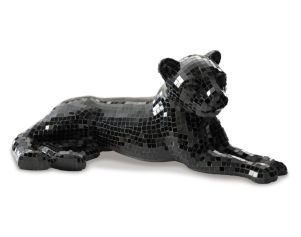 Ashley 24-Inch Black Drice Panther Sculpture