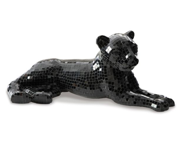 Ashley 24-Inch Black Drice Panther Sculpture large image number 2