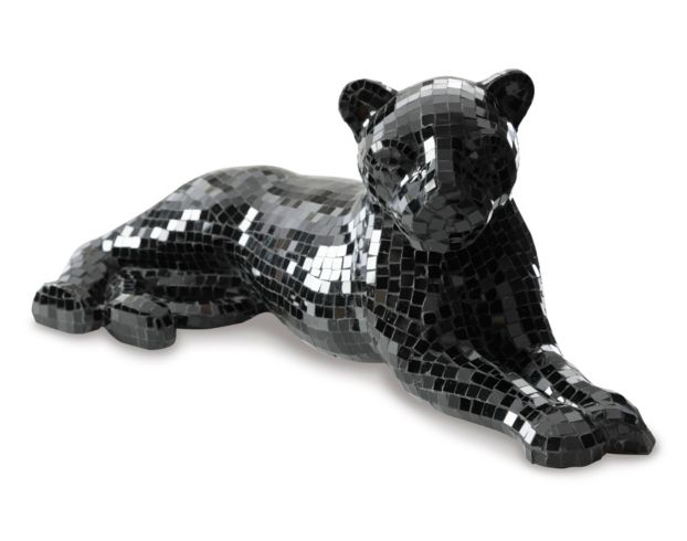 Ashley 24-Inch Black Drice Panther Sculpture large image number 3