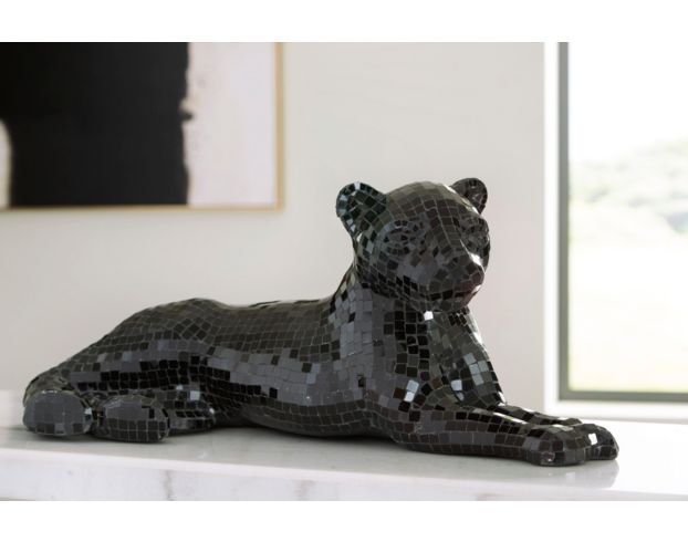 Ashley 24-Inch Black Drice Panther Sculpture large image number 4