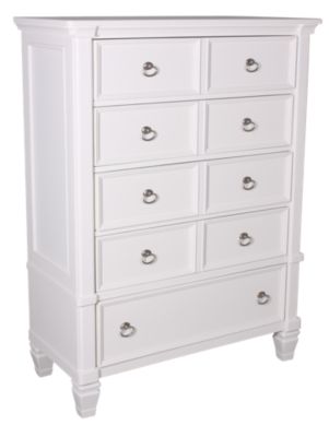 Ashley Prentice Contemporary White Nightstand | Homemakers Furniture