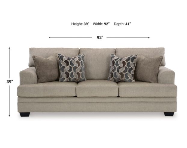 Ashley Stonemeade Taupe Sofa large image number 10